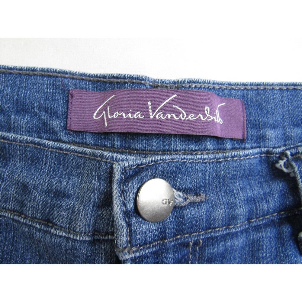 Gloria Vanderbilt Jeans Amanda Skimmer Capri Back Flap Pockets Women's Size 8 - Picture 8 of 8